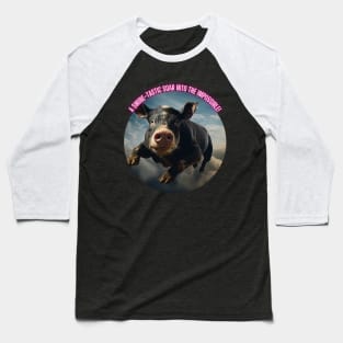 A Swine-Tastic Soar Into The Impossible! Baseball T-Shirt